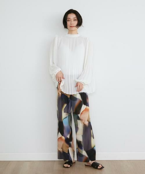 INED / イネド その他パンツ | 《大きいサイズ》プリントワイドパンツ《la veille by SUPERIOR CLOSET》 | 詳細21