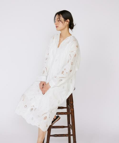 INED / イネド ミニ丈・ひざ丈ワンピース | 《大きいサイズ》レースカフタンワンピース《la veille by SUPERIOR CLOSET》《la veille by SUPERIOR CLOSET》 | 詳細10