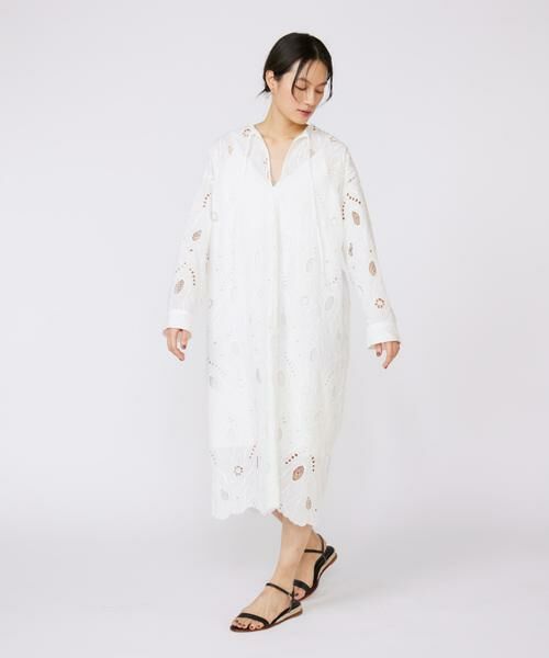 INED / イネド ミニ丈・ひざ丈ワンピース | 《大きいサイズ》レースカフタンワンピース《la veille by SUPERIOR CLOSET》《la veille by SUPERIOR CLOSET》 | 詳細2