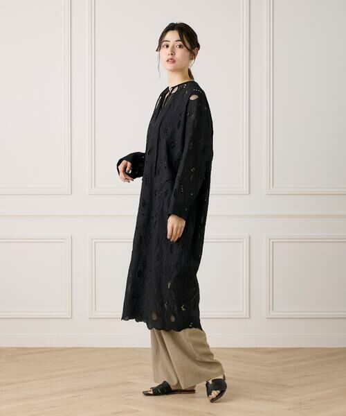 INED / イネド ミニ丈・ひざ丈ワンピース | 《大きいサイズ》レースカフタンワンピース《la veille by SUPERIOR CLOSET》《la veille by SUPERIOR CLOSET》 | 詳細7