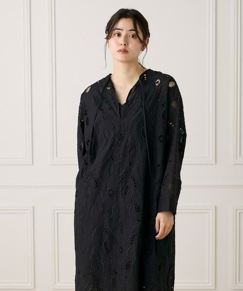 INED / イネド ミニ丈・ひざ丈ワンピース | 《大きいサイズ》レースカフタンワンピース《la veille by SUPERIOR CLOSET》《la veille by SUPERIOR CLOSET》 | 詳細8