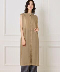 INED / イネド ミニ丈・ひざ丈ワンピース | ボザムデザインノースリーブシャツドレス