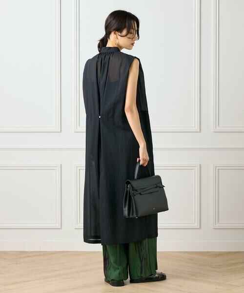 INED / イネド ミニ丈・ひざ丈ワンピース | ボザムデザインノースリーブシャツドレス | 詳細12