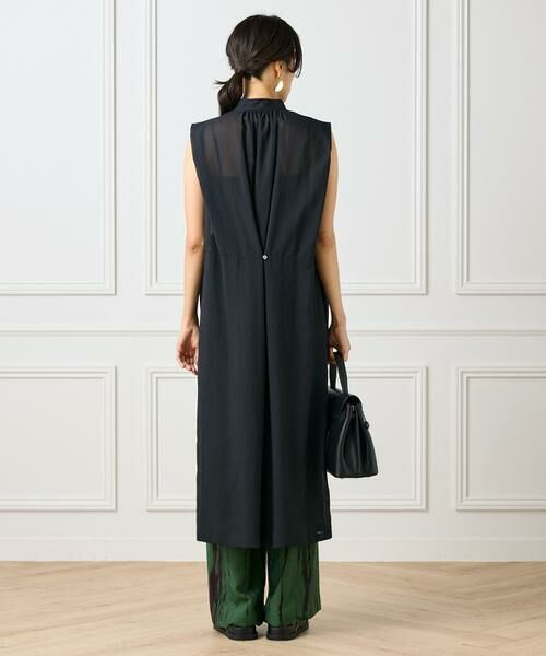 INED / イネド ミニ丈・ひざ丈ワンピース | ボザムデザインノースリーブシャツドレス | 詳細13