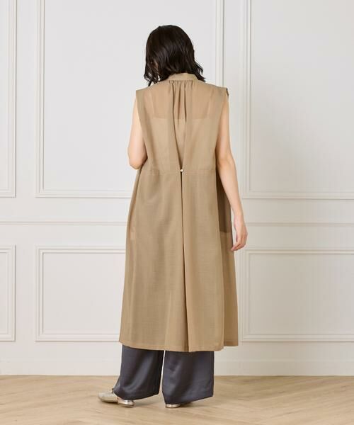 INED / イネド ミニ丈・ひざ丈ワンピース | ボザムデザインノースリーブシャツドレス | 詳細7