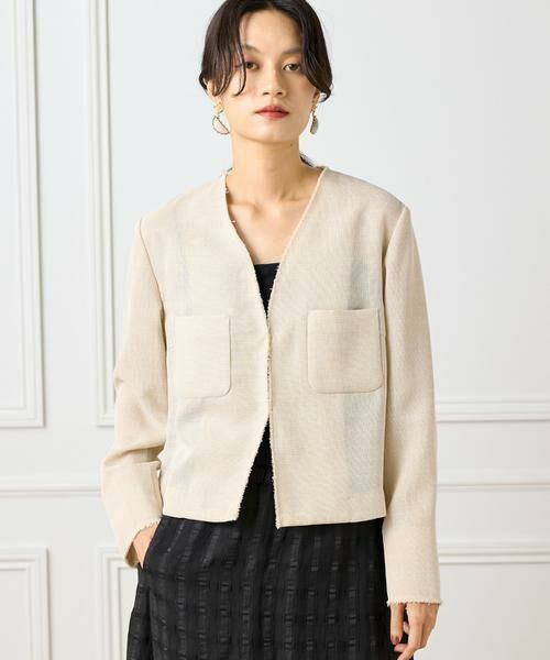 INED / イネド ノーカラージャケット | カラミジャケット | 詳細8