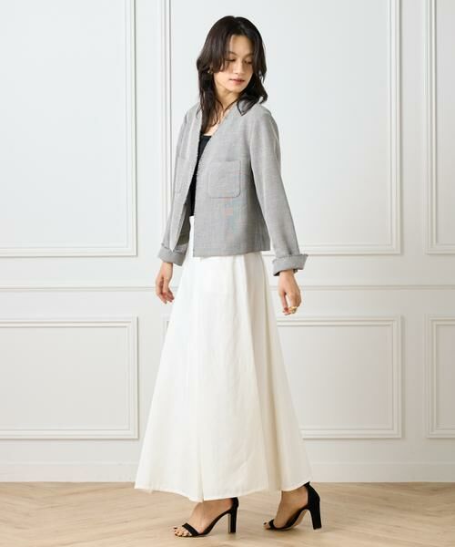 INED / イネド ノーカラージャケット | 《大きいサイズ》カラミジャケット | 詳細6