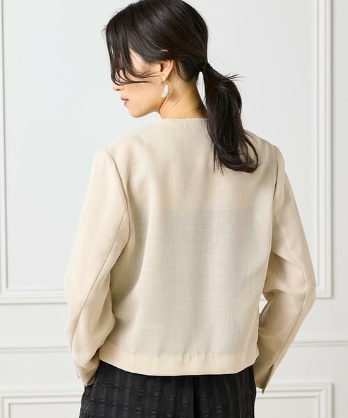 INED / イネド ノーカラージャケット | 《大きいサイズ》カラミジャケット | 詳細24