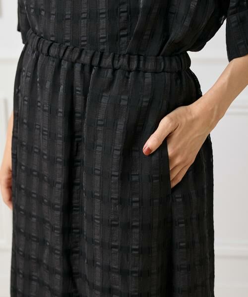 INED / イネド ミニ・ひざ丈スカート | シアーチェックバイアススカート | 詳細8