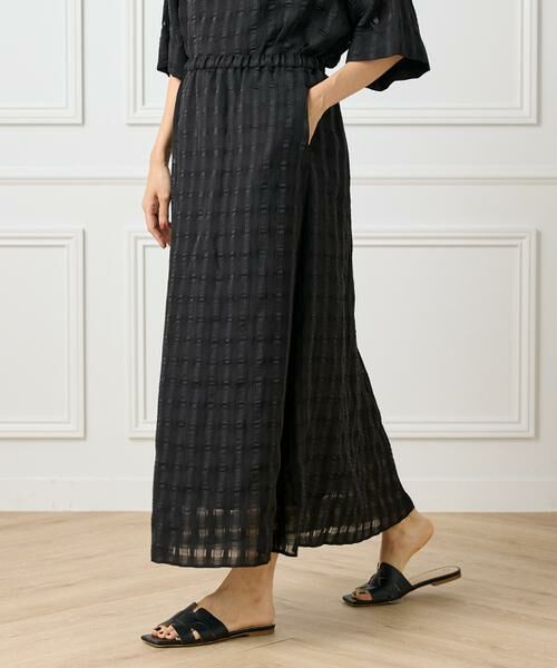 INED / イネド ミニ・ひざ丈スカート | 《大きいサイズ》シアーチェックバイアススカート | 詳細6