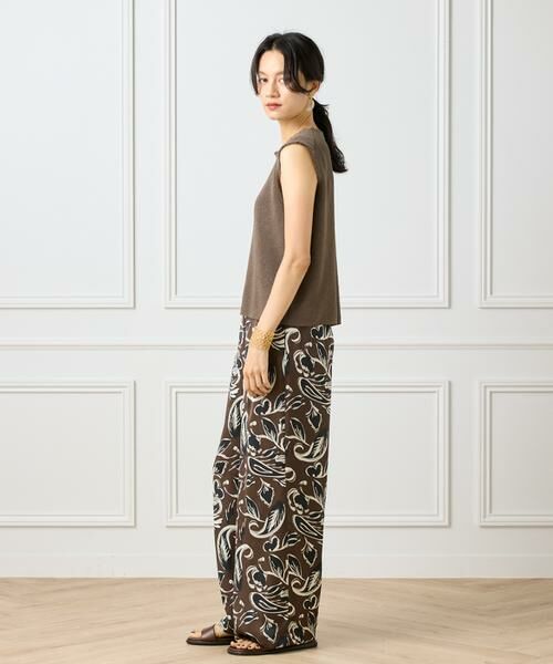 INED / イネド ベスト | ミニフリンジ付きノースリブニット | 詳細8