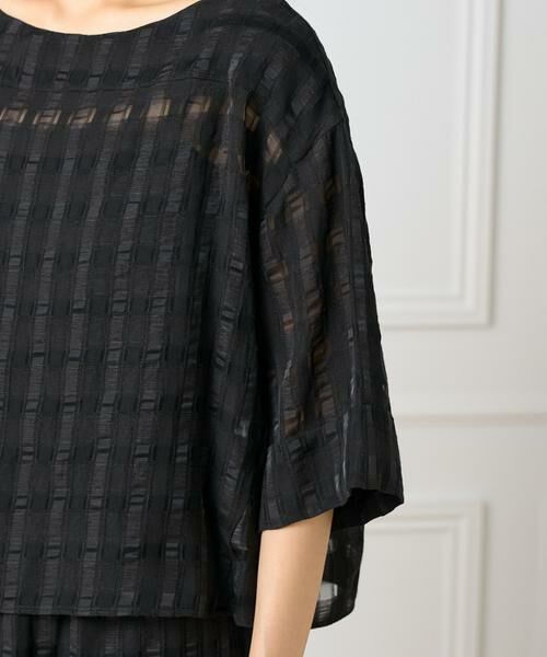 INED / イネド シャツ・ブラウス | シアーチェックブラウス | 詳細6