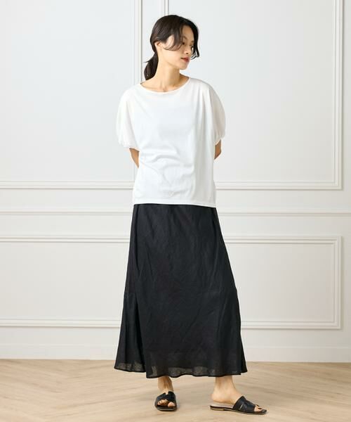 INED / イネド Tシャツ | ボートネックドルマンカットソー | 詳細6