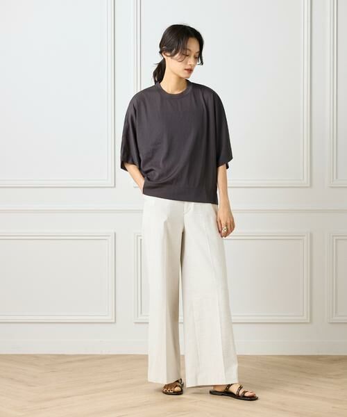 INED / イネド カットソー | 《大きいサイズ》シアーオーバーサイズカットソー | 詳細6
