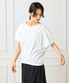 INED / イネド Tシャツ | 《大きいサイズ》ボートネックドルマンカットソー