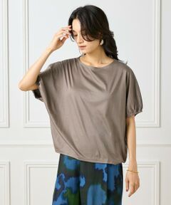 INED / イネド Tシャツ | 《大きいサイズ》ボートネックドルマンカットソー