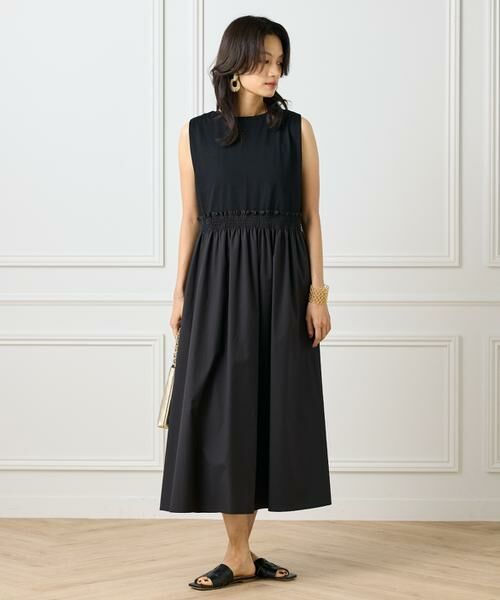 INED / イネド ミニ丈・ひざ丈ワンピース | コンビワンピース | 詳細12