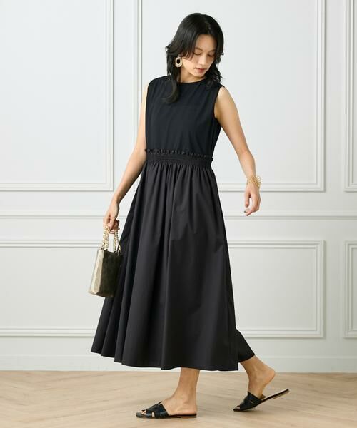 INED / イネド ミニ丈・ひざ丈ワンピース | コンビワンピース | 詳細13