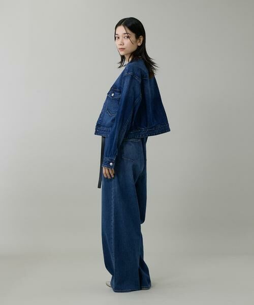 INED / イネド Gジャン・デニムジャケット | INED別注ノーカラーデニムジャケット《Healthy DENIM》 | 詳細3