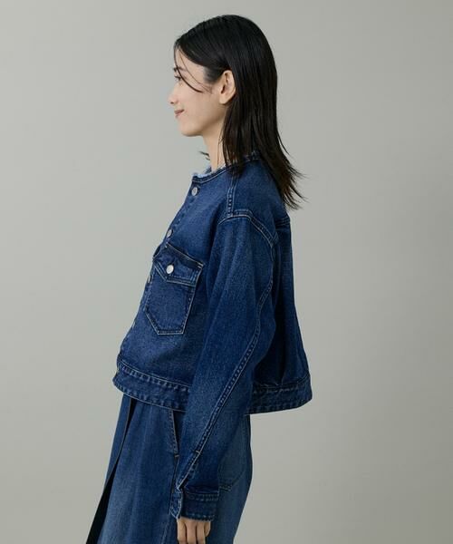 INED / イネド Gジャン・デニムジャケット | INED別注ノーカラーデニムジャケット《Healthy DENIM》 | 詳細9