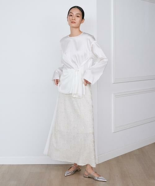 INED / イネド シャツ・ブラウス | 《大きいサイズ》シルクストレッチブラウス《la veille by SUPERIOR CLOSET》 | 詳細3