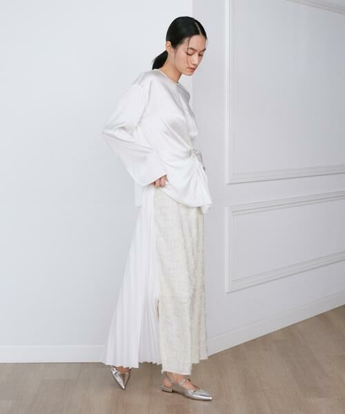 INED / イネド シャツ・ブラウス | 《大きいサイズ》シルクストレッチブラウス《la veille by SUPERIOR CLOSET》 | 詳細4