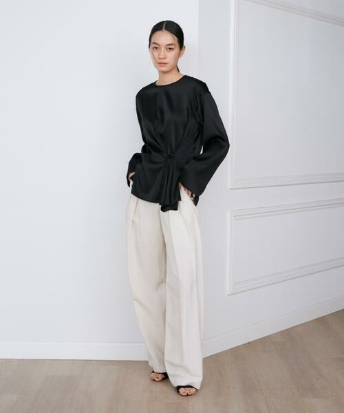 INED / イネド シャツ・ブラウス | 《大きいサイズ》シルクストレッチブラウス《la veille by SUPERIOR CLOSET》 | 詳細6