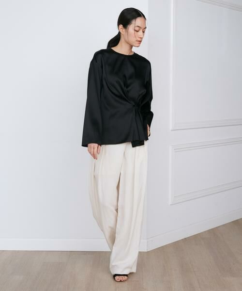 INED / イネド シャツ・ブラウス | 《大きいサイズ》シルクストレッチブラウス《la veille by SUPERIOR CLOSET》 | 詳細7