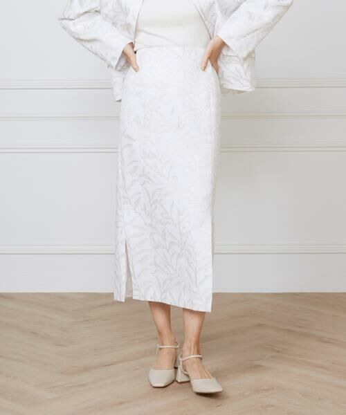 INED / イネド ミニ・ひざ丈スカート | 《大きいサイズ》サイドスリットスカート《la veille by SUPERIOR CLOSET》 | 詳細1