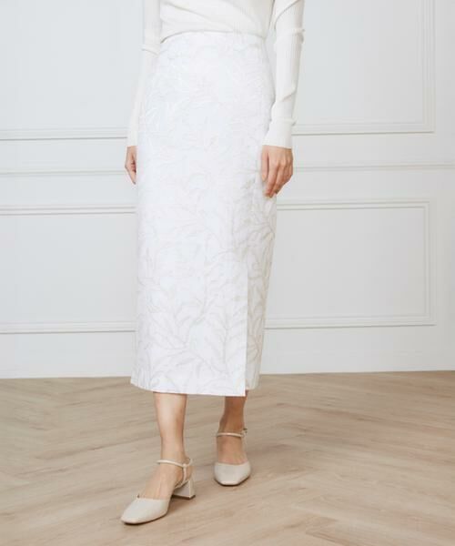 INED / イネド ミニ・ひざ丈スカート | 《大きいサイズ》サイドスリットスカート《la veille by SUPERIOR CLOSET》 | 詳細6