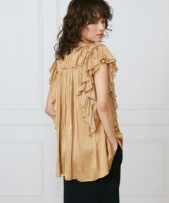 INED / イネド シャツ・ブラウス | 《大きいサイズ》フラッタースリーブブラウス　《la veille by SUPERIOR CLOSET》