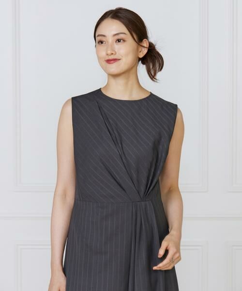 INED / イネド ミニ丈・ひざ丈ワンピース | ウエストタックワンピース | 詳細9