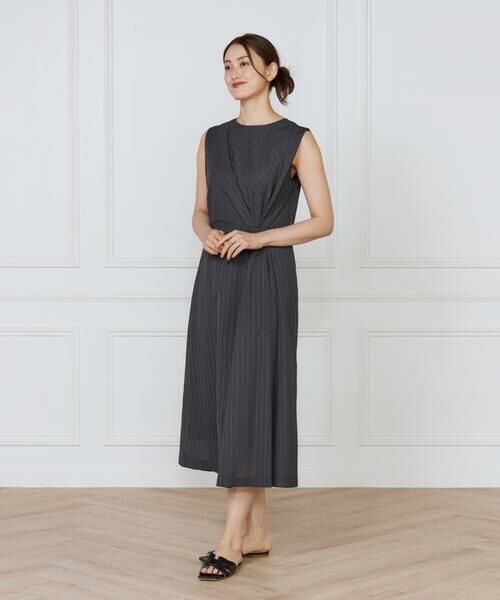 INED / イネド ミニ丈・ひざ丈ワンピース | ウエストタックワンピース | 詳細14