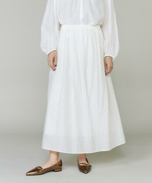 INED / イネド ロング・マキシ丈スカート | ラメドットタックスカート | 詳細1