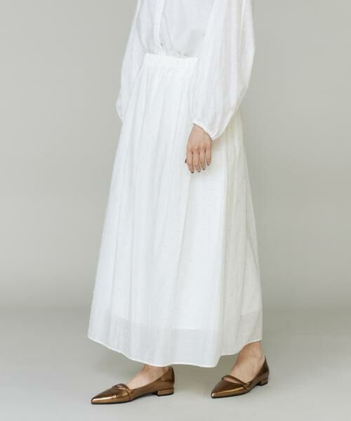 INED / イネド ロング・マキシ丈スカート | ラメドットタックスカート | 詳細13
