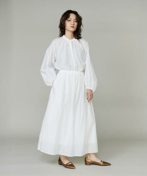 INED / イネド ロング・マキシ丈スカート | ラメドットタックスカート | 詳細2