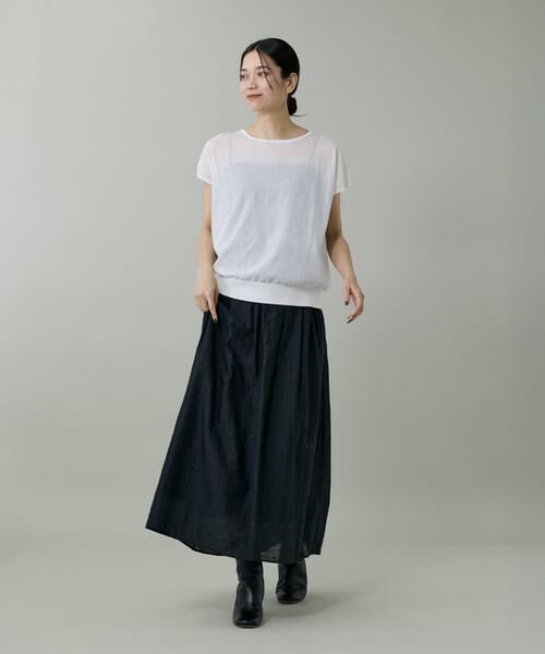 INED / イネド ロング・マキシ丈スカート | ラメドットタックスカート | 詳細7