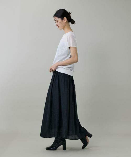 INED / イネド ロング・マキシ丈スカート | ラメドットタックスカート | 詳細8