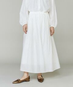 INED / イネド ロング・マキシ丈スカート | 《大きいサイズ》ラメドットタックスカート