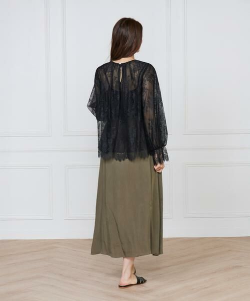 INED / イネド ロング・マキシ丈スカート | 《大きいサイズ》キュプラフィブリルフレアスカート | 詳細12