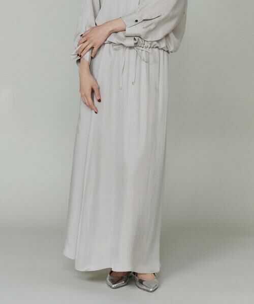 INED / イネド ロング・マキシ丈スカート | 《大きいサイズ》キュプラフィブリルフレアスカート | 詳細14
