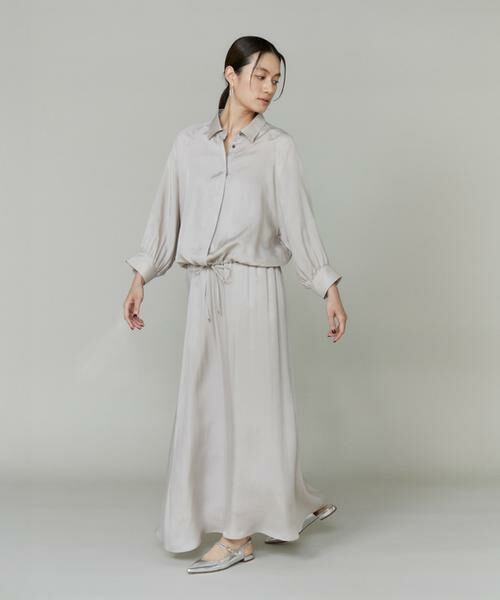 INED / イネド ロング・マキシ丈スカート | 《大きいサイズ》キュプラフィブリルフレアスカート | 詳細3