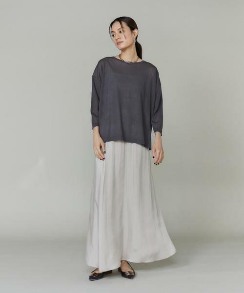 INED / イネド ロング・マキシ丈スカート | 《大きいサイズ》キュプラフィブリルフレアスカート | 詳細4