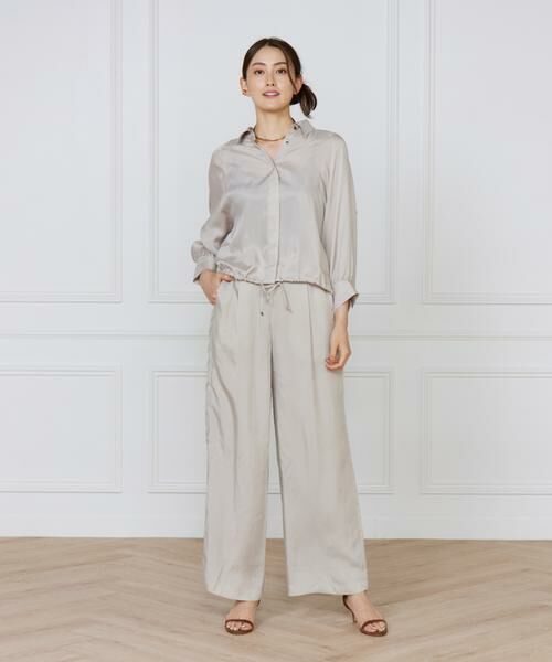 INED / イネド その他パンツ | キュプラフィブリルストレートパンツ | 詳細6