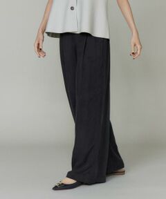 INED / イネド その他パンツ | 《大きいサイズ》キュプラフィブリルストレートパンツ