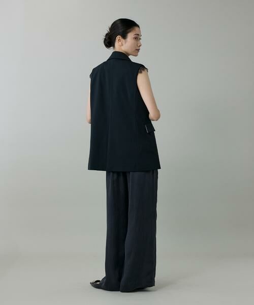 INED / イネド その他パンツ | 《大きいサイズ》キュプラフィブリルストレートパンツ | 詳細12