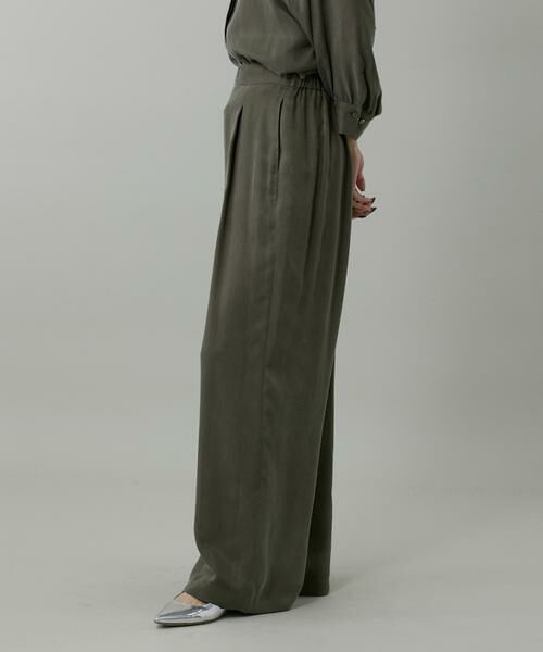 INED / イネド その他パンツ | 《大きいサイズ》キュプラフィブリルストレートパンツ | 詳細14