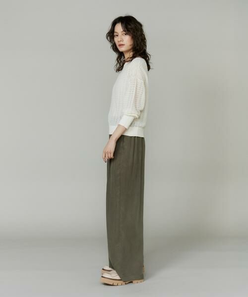 INED / イネド その他パンツ | 《大きいサイズ》キュプラフィブリルストレートパンツ | 詳細5