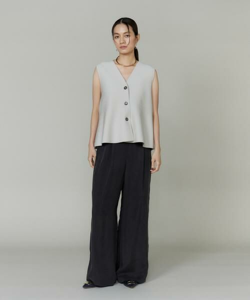 INED / イネド その他パンツ | 《大きいサイズ》キュプラフィブリルストレートパンツ | 詳細9