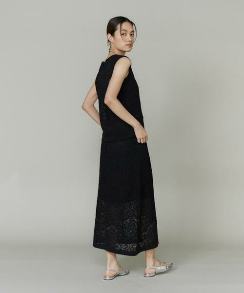 INED / イネド ニット・セーター | レース柄ノースリーブプルオーバー | 詳細5